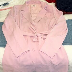 Showpo Pink Blazer Dress